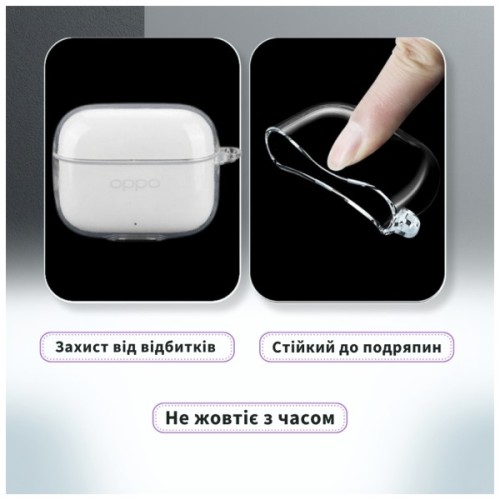 Чохол для навушників BeCover для OPPO Enco Buds 3 Pro Transparent (714838)