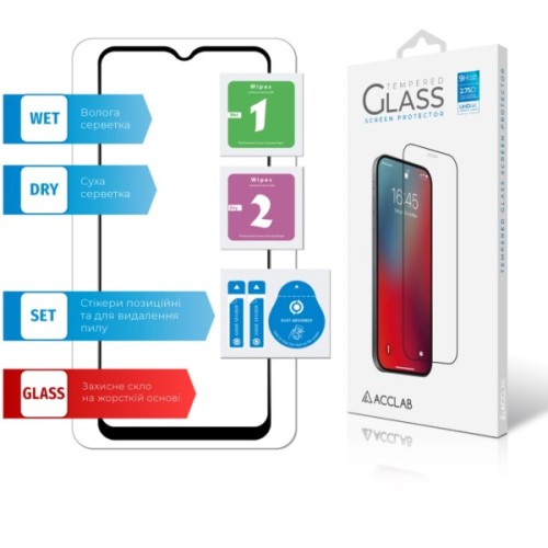 Скло захисне ACCLAB Full Glue Nokia C32 Black (1283126582219)