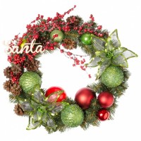 Різдвяний вінок YES! Fun з декором Щасливе Різдво 35 см (904393)