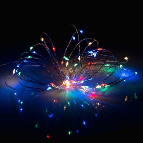 Гірлянда YES! Fun Нитка на мідному дроті 50 LED Різнокольорова 5 м Статична USB (975039)