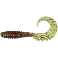 Силікон рибальський FishUP Fancy Grub 1" 019 - Motor Oil/Red (12шт/уп) (1864.13.84)