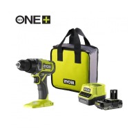Шуруповерт Ryobi ONE+ RDD18-1C20S 18V, 1х2Ah, 52Нм, 450/1750об/хв, сумка (5133005519)