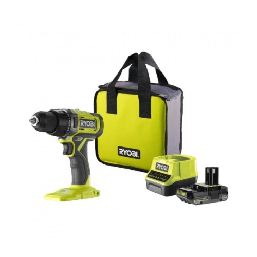 Шуруповерт Ryobi ONE+ RDD18-1C20S 18V, 1х2Ah, 52Нм, 450/1750об/хв, сумка (5133005519)