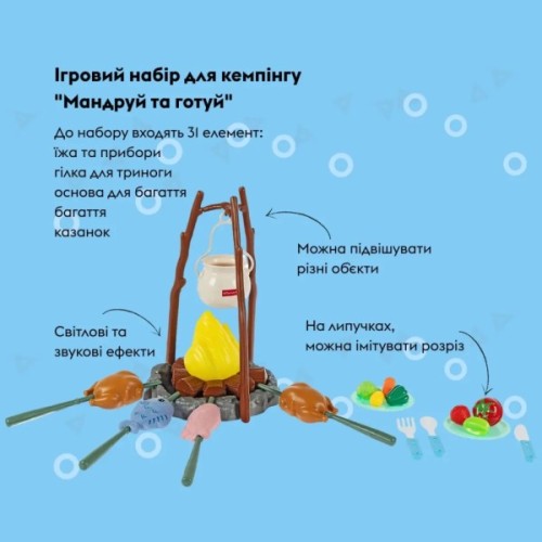 Ігровий набір Otamanko для кемпінгу Мандруй та готуй (CA003)