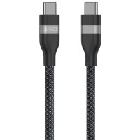 Дата кабель USB-C to USB-C 1.8m 240W upcycled-braided black Anker (A82E2H12)