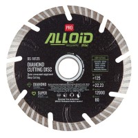 Круг відрізний Alloid Pro, алмазний, Deep Cutting, 125мм (DS-18125)