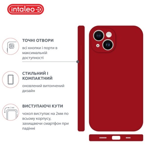 Чохол до мобільного телефона Intaleo SoftShell Apple iPhone 14 Plus Red (1283126557705)