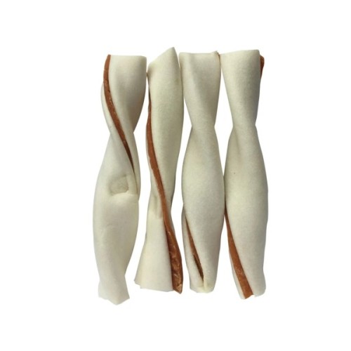 Ласощі для собак Lucky Star Сендвіч кручений з м'ясом курки середній 13.5 см 500 г (4820112457969)