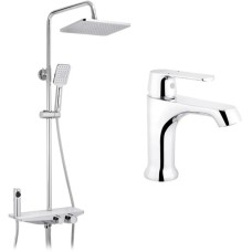 Душовий гарнітур Kroner Armada-W066 + змішувач Armada-C010 (CVS30222)