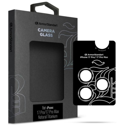 Скло захисне Armorstandart for Camera Supreme BI Apple iPhone 17 Pro / 17 Pro Max Titanium (ARM86437)