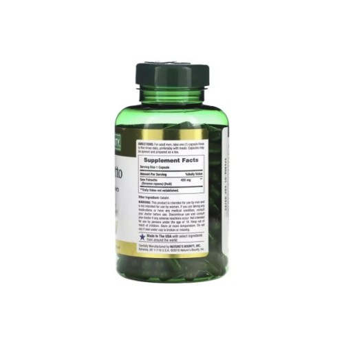 Трави Nature's Bounty З Пальметто, 450 мг, Saw Palmetto, 250 капсул (NRT-44648)