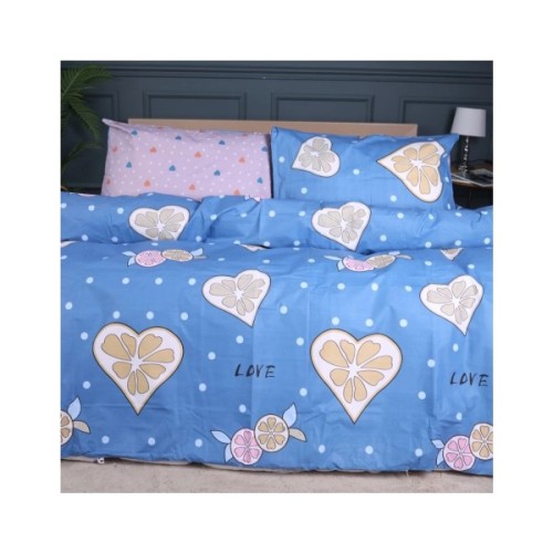 Постільна білизна MirSon Бязь Ranforce Elite 17-0470 Love lemon Односпальний (2200004666082)