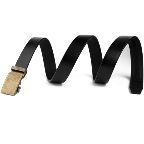 Ремінь Vintage Чоловічий з пряжкою латунь Чорний (20263)