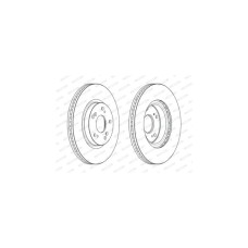 Гальмівний диск FERODO DDF2473C