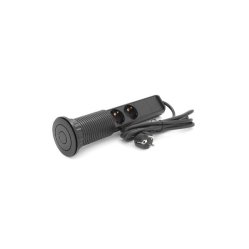 Мережевий фільтр живлення Voltronic 3 Роз, 2USB, 16А, 250V, 2м, Black (D06-FU03)
