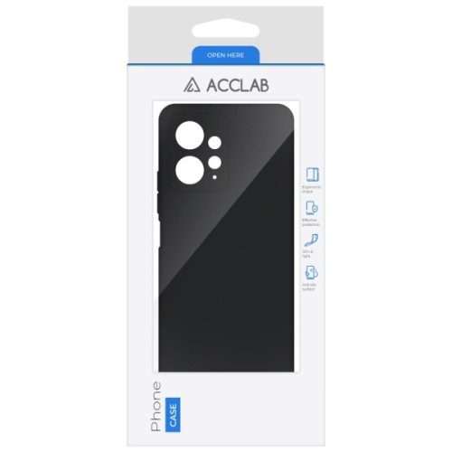 Чохол до мобільного телефона ACCLAB Silicone Case Xiaomi Redmi Note 12 Black (1283126602726)