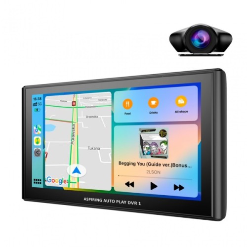 Автомобільний монітор Aspiring Auto Play DVR 1, Magnet, CarPlay, Android auto