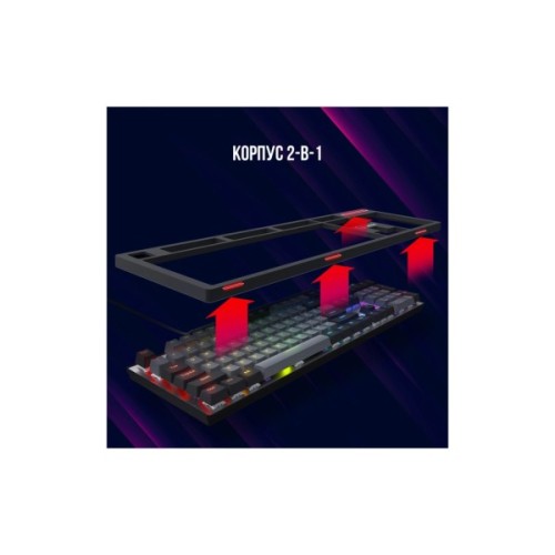 Клавіатура Lorgar Azar 514 RGB USB UA Black (LRG-GK514B-UA)