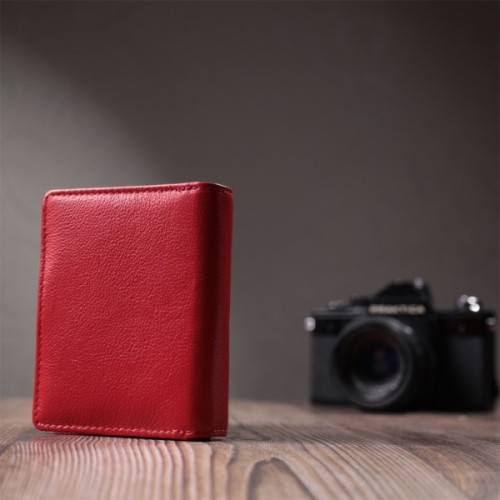 Гаманець ST Leather З натуральної шкіри Червоний (22714)