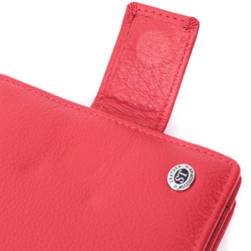 Гаманець ST Leather З натуральної шкіри Червоний (22714)