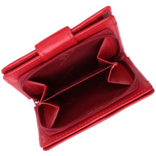 Гаманець ST Leather З натуральної шкіри Червоний (22714)