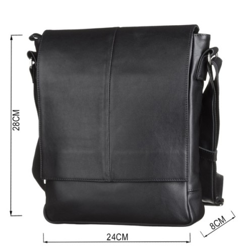 Сумка Shvigel Шкіряна Чорна (00859)