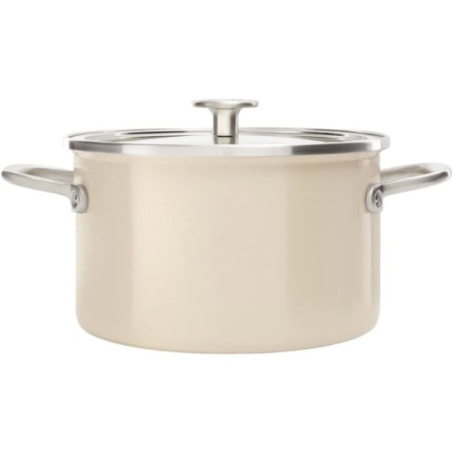 Каструля KitchenAid Steel Core 20 см 3,7 л мигдалевий крем (CC003266-001)