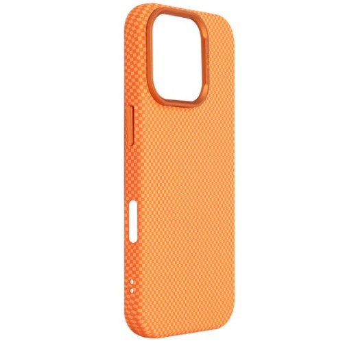 Чохол до мобільного телефона Armorstandart LikeCarbon2 MagCase Apple iPhone 16 Pro Kevlar Orange (ARM88596)