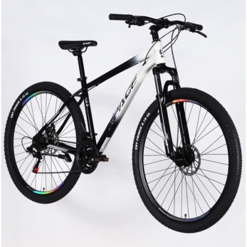 Велосипед Space 27.5" MARS DD FR рама-17" ST 2026 чорний з білим (OPS-SP-27.5-070)