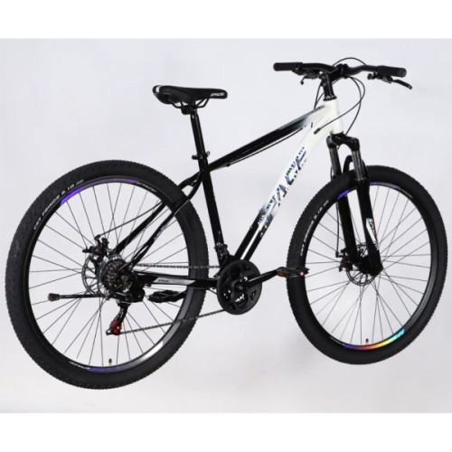 Велосипед Space 27.5" MARS DD FR рама-17" ST 2026 чорний з білим (OPS-SP-27.5-070)