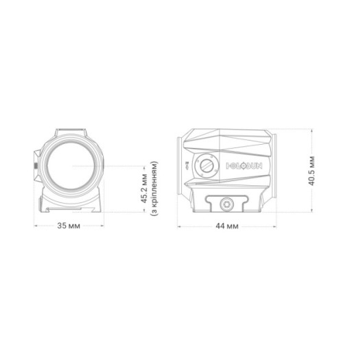 Коліматорний приціл Holosun SCRS RD 2 (747040)