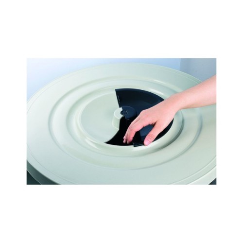 Контейнер для сміття Planet Household №6 з кришкою сірий металік 120 л (6831)