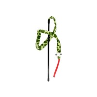 Іграшка для котів Hippie Pet Вудка-змійка зелена 37 см (HIPCW2401006)