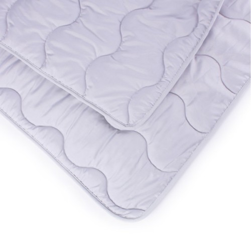 Ковдра MirSon антиалергенна EcoSilk всесезонна №9007 Eco Light Gray 200x220 см (2200005994368)