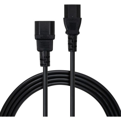 Кабель живлення C13 to C14 3.0m 1mm2 Vinga (VCPP1C13143BK)