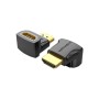 Перехідник HDMI F to HDMI M 90° 4K 60Hz PVC Vention (AIOB0)