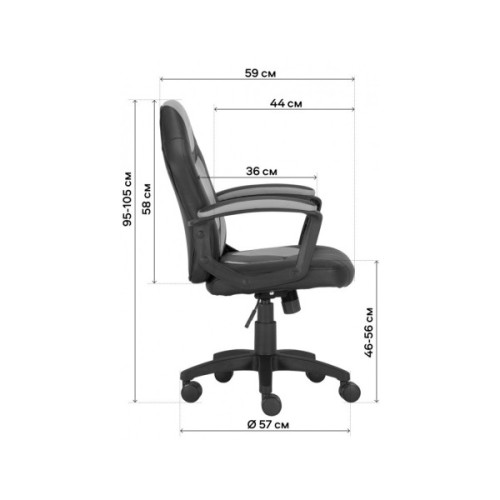 Крісло ігрове GT Racer X-1414 Black/Light Blue