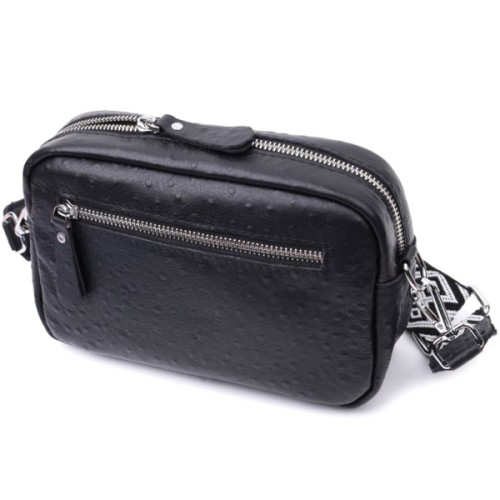 Сумка Vintage З натуральної шкіри Чорна (22659)