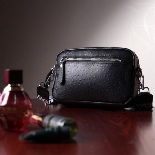 Сумка Vintage З натуральної шкіри Чорна (22659)