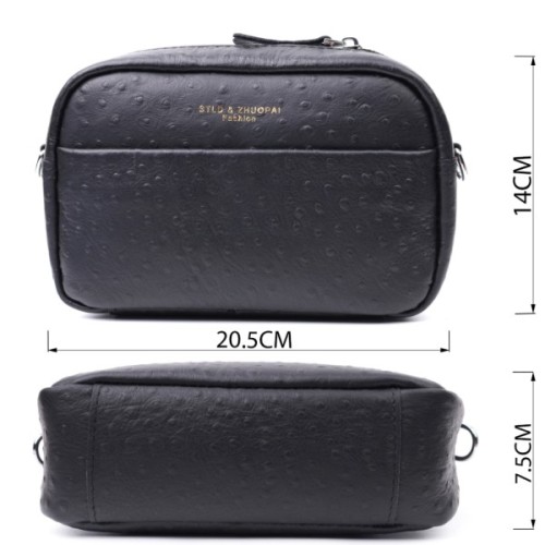 Сумка Vintage З натуральної шкіри Чорна (22659)