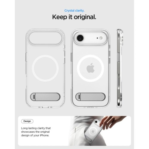 Чохол до мобільного телефона Spigen Ultra Hybrid S MagFit iPhone 17 Air Clear White (ACS09926)