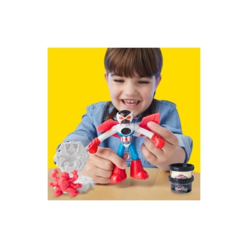 Набір для творчості Hasbro Play-Doh Marvel Капітан Америка з мотоциклом (G0555)