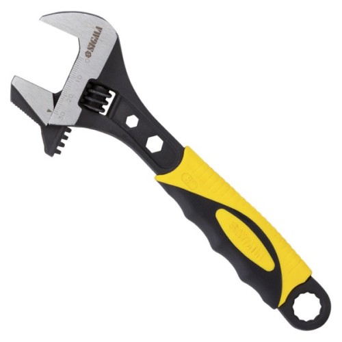 Ключ Sigma розвідний з переставною губкою 200мм, 0-30мм CrV (TPR) (4100921)