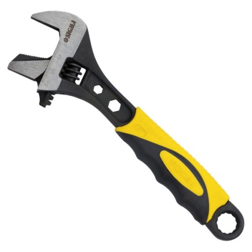 Ключ Sigma розвідний з переставною губкою 200мм, 0-30мм CrV (TPR) (4100921)