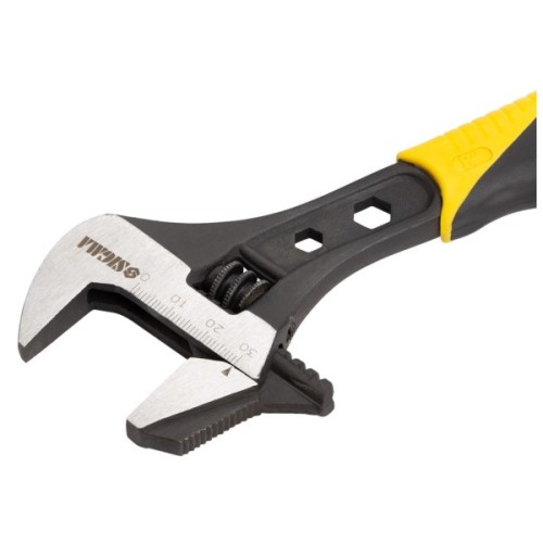 Ключ Sigma розвідний з переставною губкою 200мм, 0-30мм CrV (TPR) (4100921)