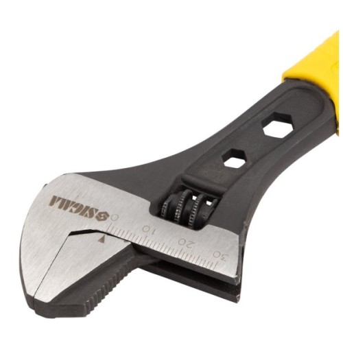 Ключ Sigma розвідний з переставною губкою 200мм, 0-30мм CrV (TPR) (4100921)