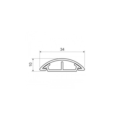 Короб Kopos напольний LO 35 LD 1м. (відрізки по 2 метри) (LO 35 LD)