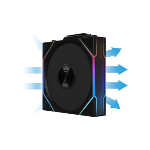 Кулер до корпусу Lian Li Uni Fan TL WIRELESS 120-1, Black (G99.12TL1W1B.00)