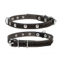 Нашийник для тварин Collar одинарний з прикрасами Ш 12 мм Д 24-32 см чорний (00231)
