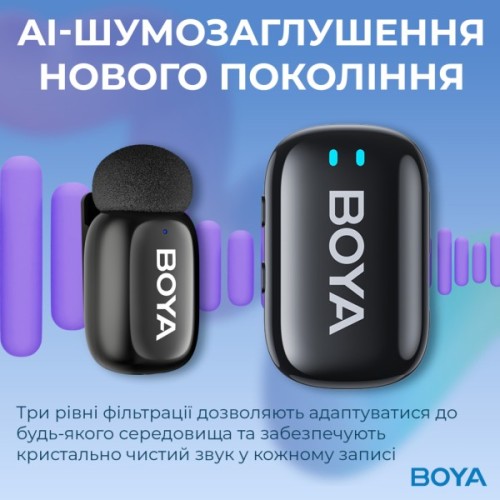 Мікрофон Boya mini-18 3,5 мм/TRS/Type-C Black (mini-18)